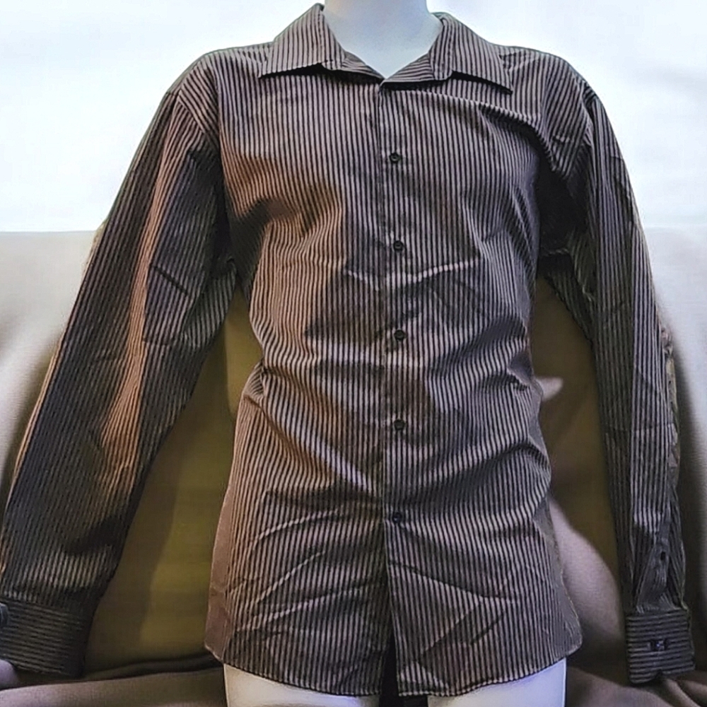 Men's Structure Mordern Fit Button Down Shirt Size 34/35